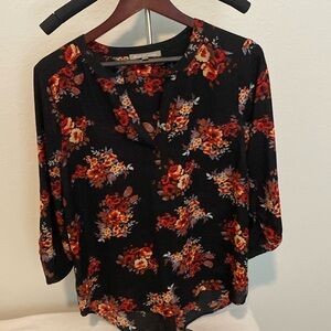 Daniel Rainn floral blouse size large